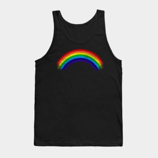 'Retro Distressed Rainbow 80s' Eighties Vintage Gift Tank Top